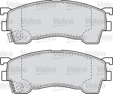 598629 VALEO Brake Pad Set, disc brake