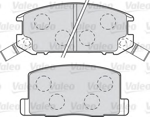 598983 VALEO Brake Pad Set, disc brake