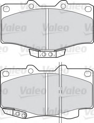 598393 VALEO Комплект тормозных колодок, дисковый тормоз