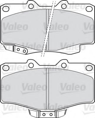 598897 VALEO Brake System Brake Pad Set, disc brake