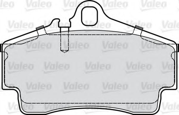 598768 VALEO Brake Pad Set, disc brake
