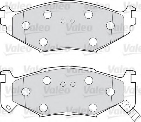 598600 VALEO Brake Pad Set, disc brake