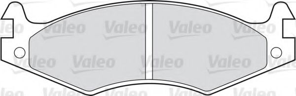 598595 VALEO Brake Pad Set, disc brake
