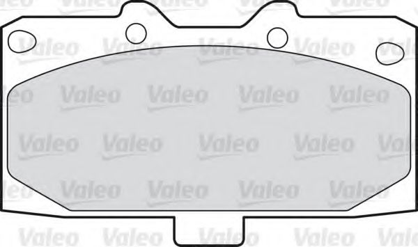 598476 VALEO Brake Pad Set, disc brake
