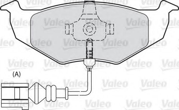 598488 VALEO Brake Pad Set, disc brake