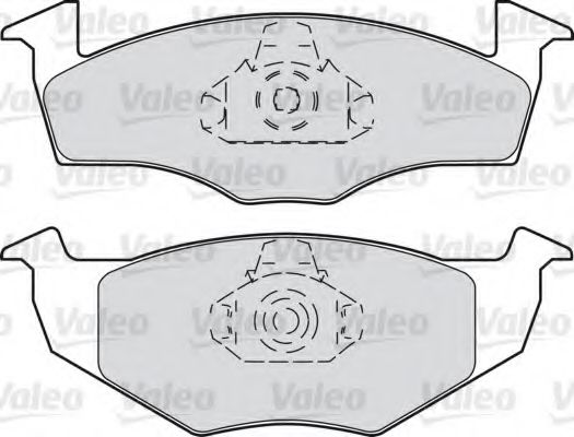 598066 VALEO Brake System Brake Pad Set, disc brake