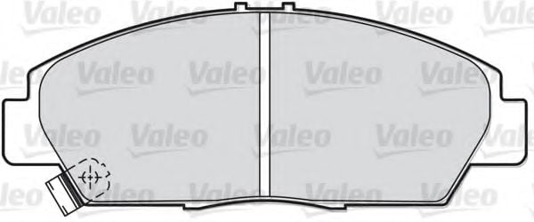 598056 VALEO Brake Pad Set, disc brake