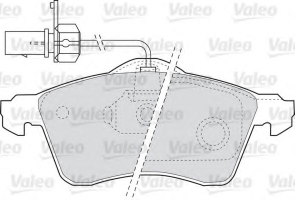 598676 VALEO Brake Pad Set, disc brake