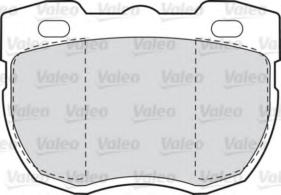 598498 VALEO Brake Pad Set, disc brake