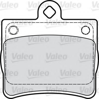 598763 VALEO Комплект тормозных колодок, дисковый тормоз