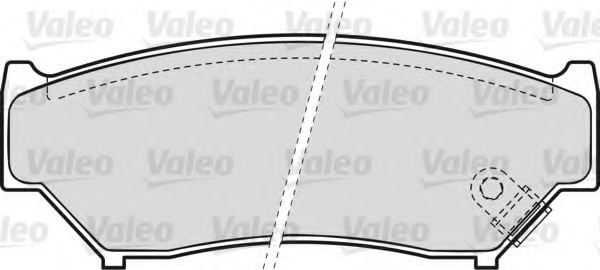598533 VALEO Brake Pad Set, disc brake