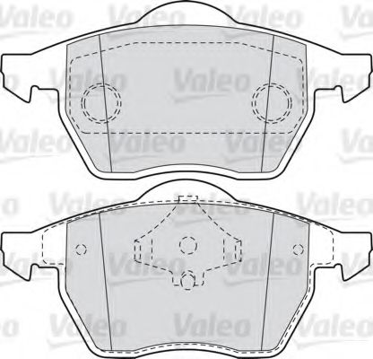 598481 VALEO Brake System Brake Pad Set, disc brake