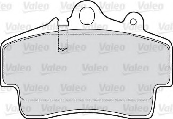 598766 VALEO Brake Pad Set, disc brake