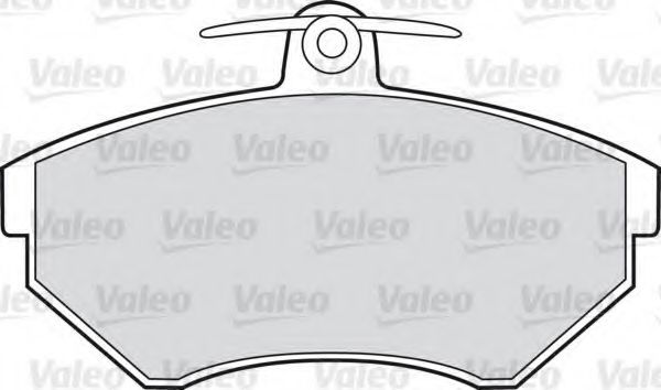 598330 VALEO Комплект тормозных колодок, дисковый тормоз
