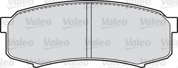 598777 VALEO Brake Pad Set, disc brake