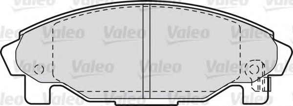 598850 VALEO Brake Pad Set, disc brake