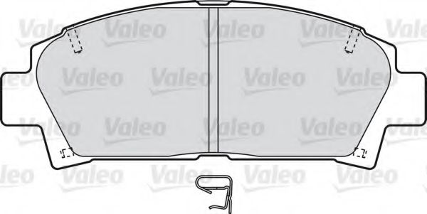 598809 VALEO Brake Pad Set, disc brake
