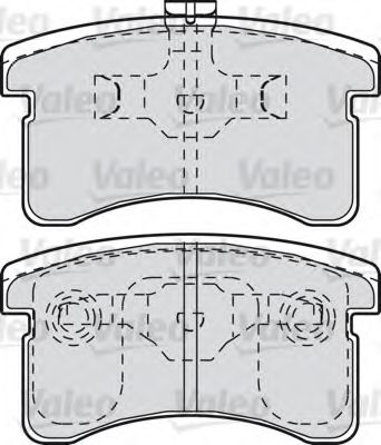 601024 VALEO Brake Pad Set, disc brake