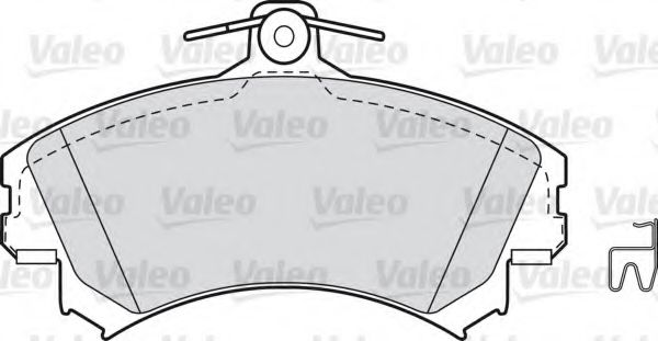 598493 VALEO Brake System Brake Pad Set, disc brake
