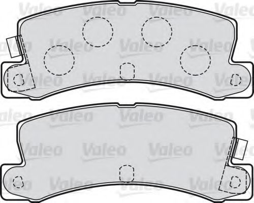 598984 VALEO Brake Pad Set, disc brake