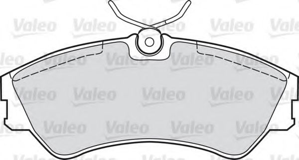 598025 VALEO Brake Pad Set, disc brake