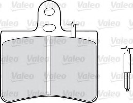 598145 VALEO Brake Pad Set, disc brake