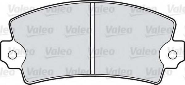 598085 VALEO Тормозная система Комплект тормозных колодок, дисковый тормоз