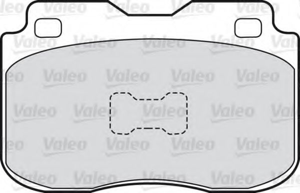 598371 VALEO Brake Pad Set, disc brake