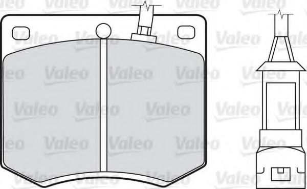 598168 VALEO Brake Pad Set, disc brake