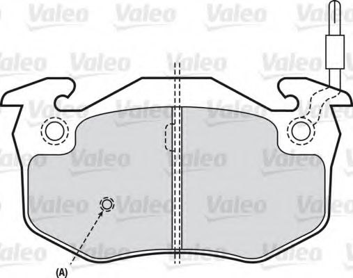 598177 VALEO Brake Pad Set, disc brake