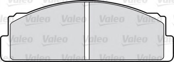 598603 VALEO Brake Pad Set, disc brake