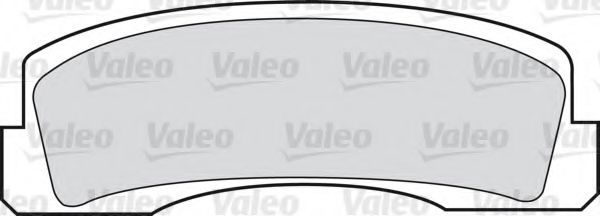 551447 VALEO Комплект тормозных колодок, дисковый тормоз