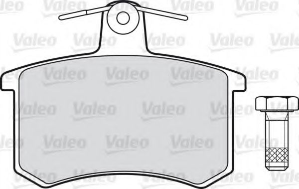 598125 VALEO Brake Pad Set, disc brake