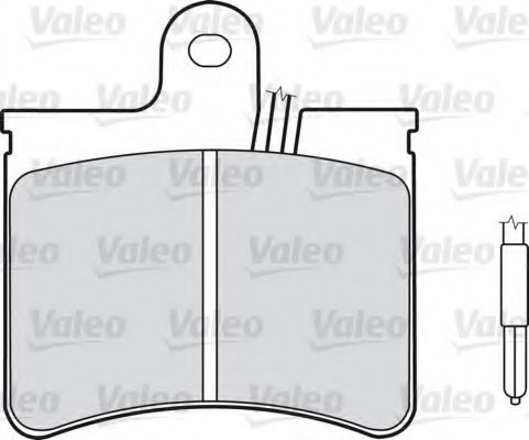 598149 VALEO Brake Pad Set, disc brake