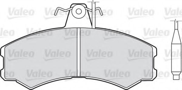598153 VALEO Brake Pad Set, disc brake
