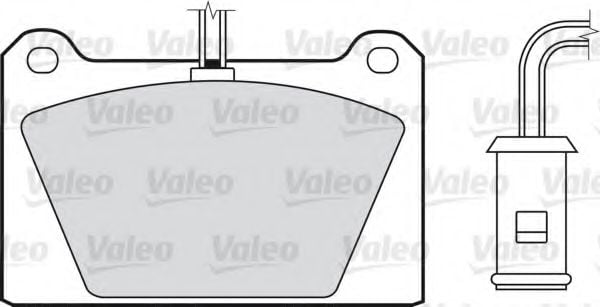 598116 VALEO Brake Pad Set, disc brake