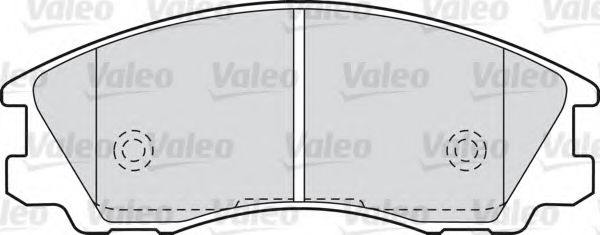 598506 VALEO Brake Pad Set, disc brake