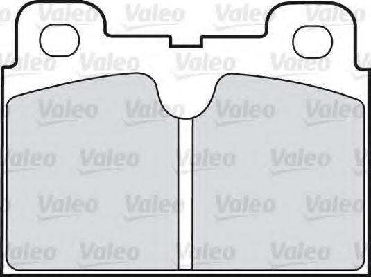 598163 VALEO Brake Pad Set, disc brake