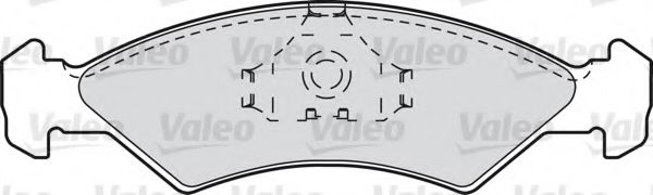598167 VALEO Brake Pad Set, disc brake