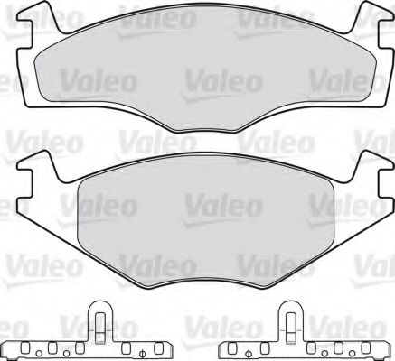 598258 VALEO Brake Pad Set, disc brake