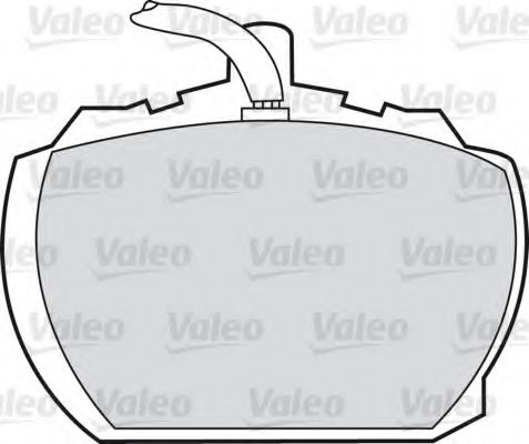 598391 VALEO Brake Pad Set, disc brake