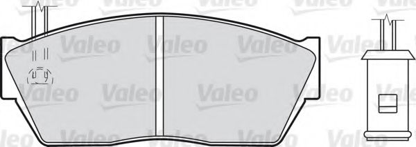 551042 VALEO Brake Pad Set, disc brake