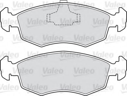 598422 VALEO Brake Pad Set, disc brake
