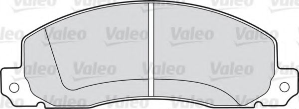 598086 VALEO Brake Pad Set, disc brake