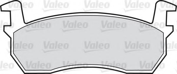 598384 VALEO Комплект тормозных колодок, дисковый тормоз