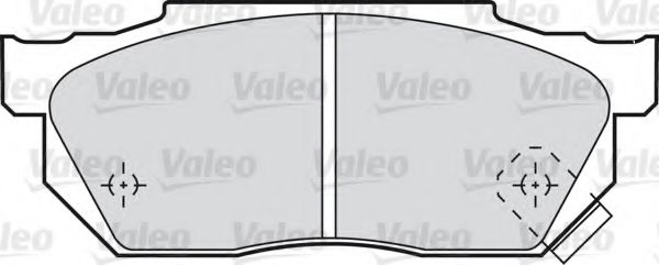 598047 VALEO Комплект тормозных колодок, дисковый тормоз
