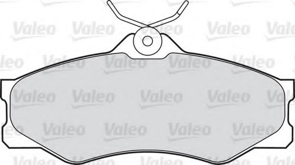 598027 VALEO Комплект тормозных колодок, дисковый тормоз