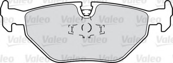598259 VALEO Brake Pad Set, disc brake
