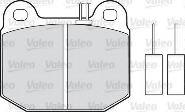 598115 VALEO Brake System Brake Pad Set, disc brake