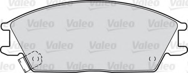 598052 VALEO Brake Pad Set, disc brake